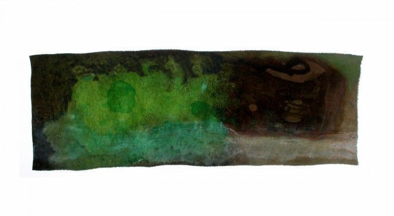 Serie Baumrinde III 2008 Seide Mischtechnik ca. 45x22 cm (1280x924)-1